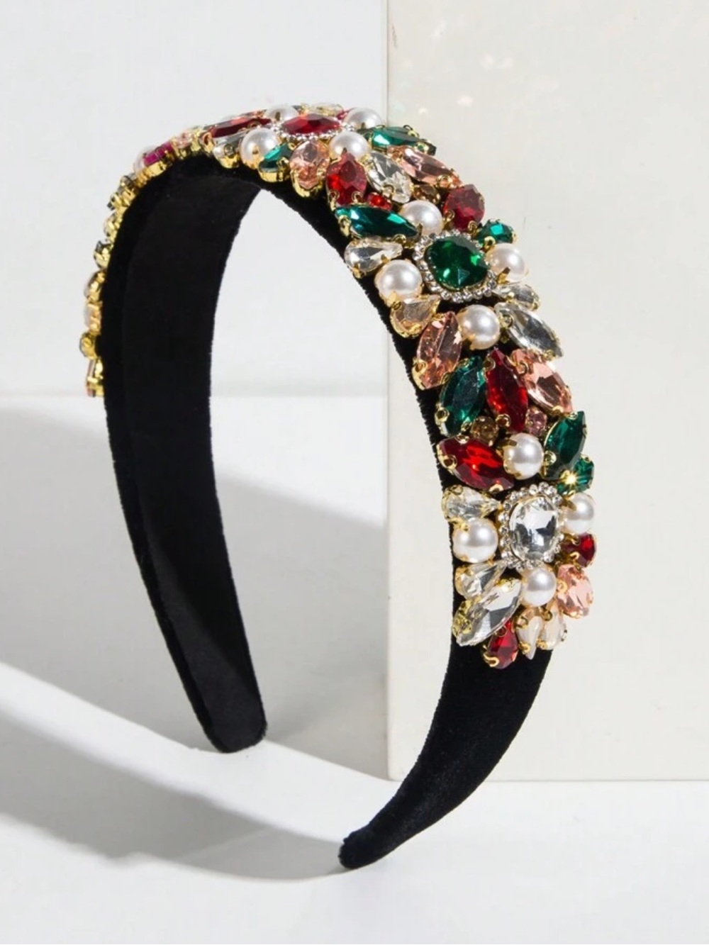 Embellished multicolor Crystal Headband
